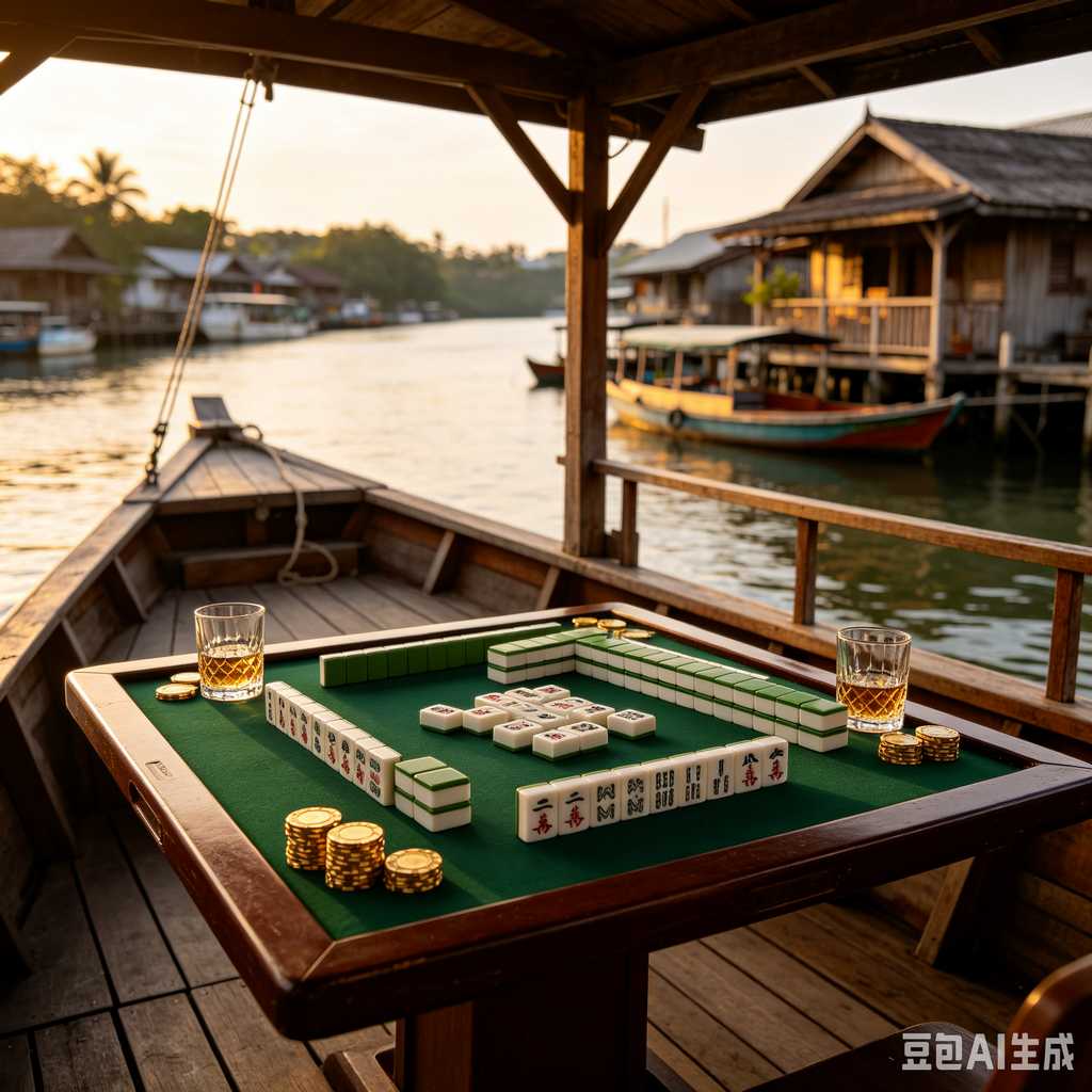 stylish text mahjong set